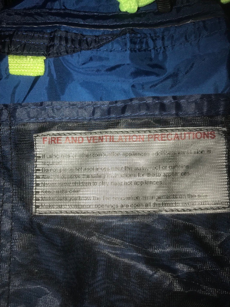 Blue/black Mesh Bottle Bag