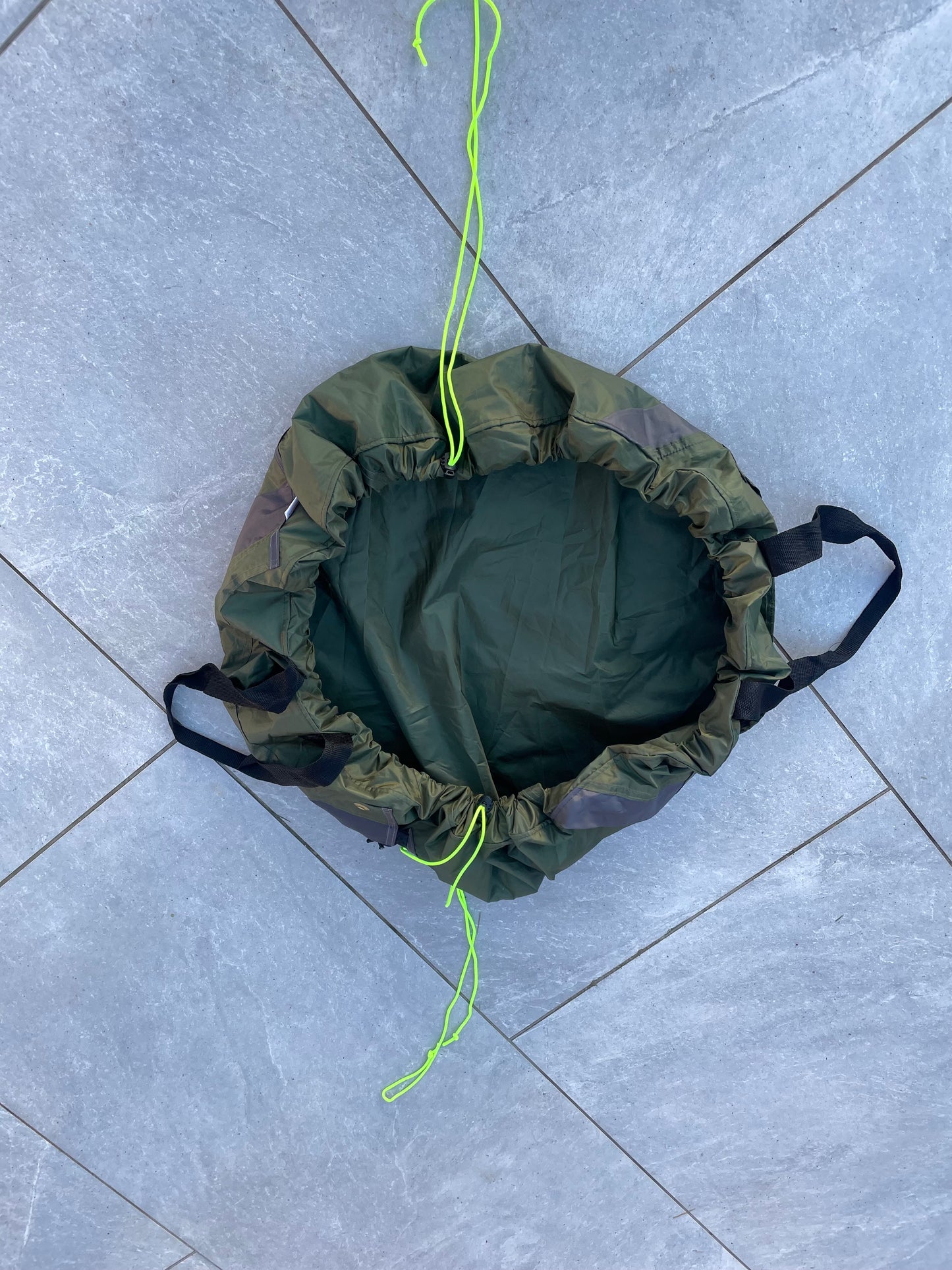 Forest Green Mini Drawstring Circle Bag